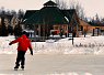 Ice skating by the Gazebo at Stonebridge plaza